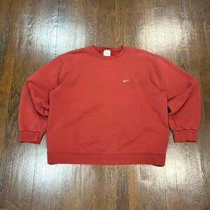 Vintage 90s Red Nike Sweatshirt